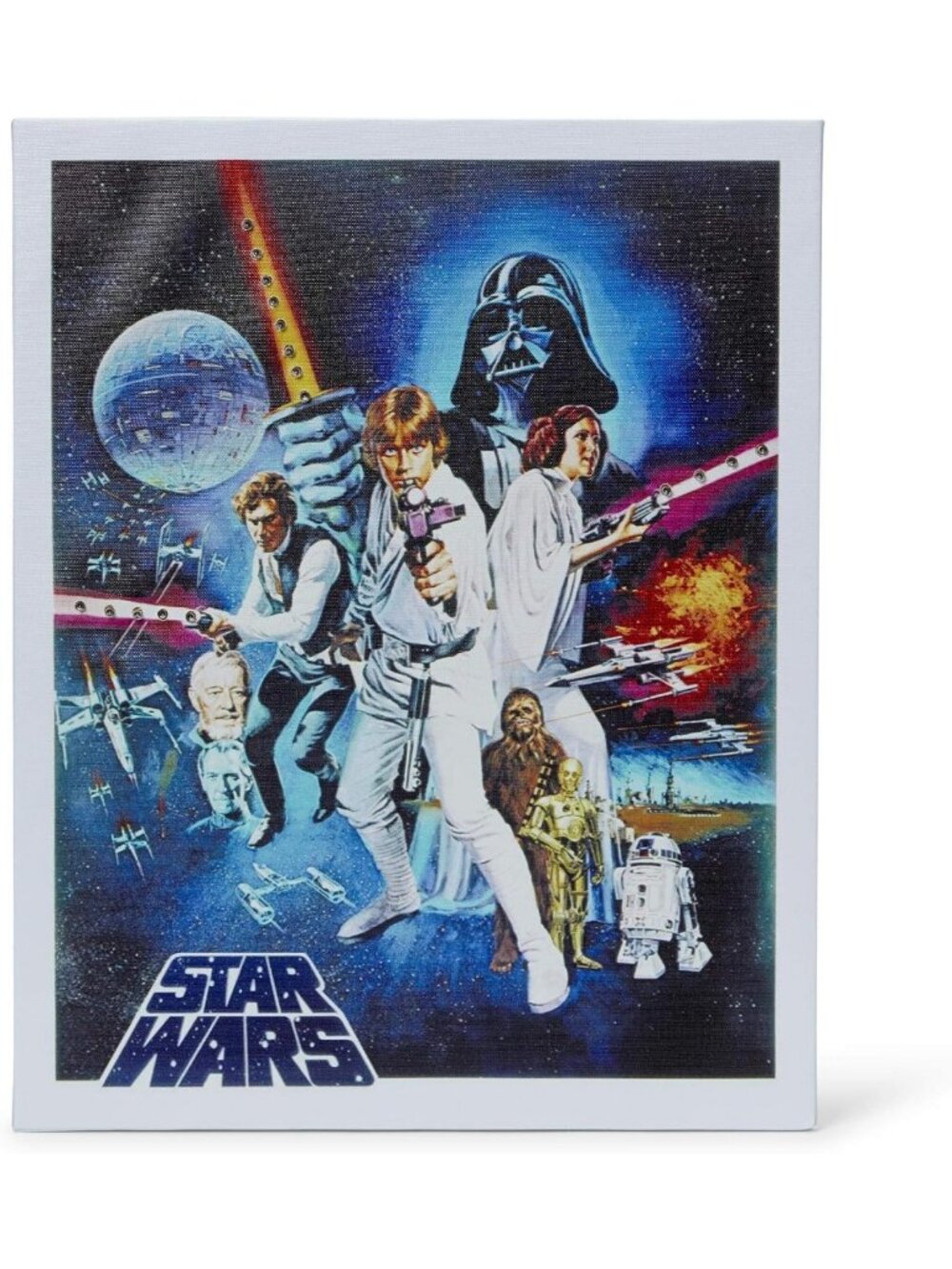 Vintage 1977 Star Wars Movie Poster Canvas - Unframed Wall Art for Home Decor